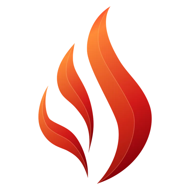 Bushfire flame